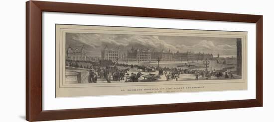 St Thomas's Hospital on the Albert Embankment-null-Framed Giclee Print