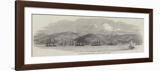 St Thomas's West Indies, from Wright's Wharf-null-Framed Giclee Print