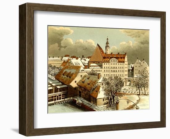 St Thomas School, Leipzig, where Johann Sebastian Bach taught from 1723-50-Felix Bartholdy Mendelssohn-Framed Giclee Print