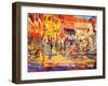 St. Tropez Promenade-Peter Graham-Framed Premium Giclee Print