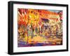 St. Tropez Promenade-Peter Graham-Framed Premium Giclee Print
