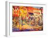 St. Tropez Promenade-Peter Graham-Framed Premium Giclee Print