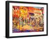 St. Tropez Promenade-Peter Graham-Framed Giclee Print