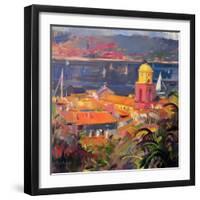 St Tropez Sailing, 2002-Peter Graham-Framed Giclee Print