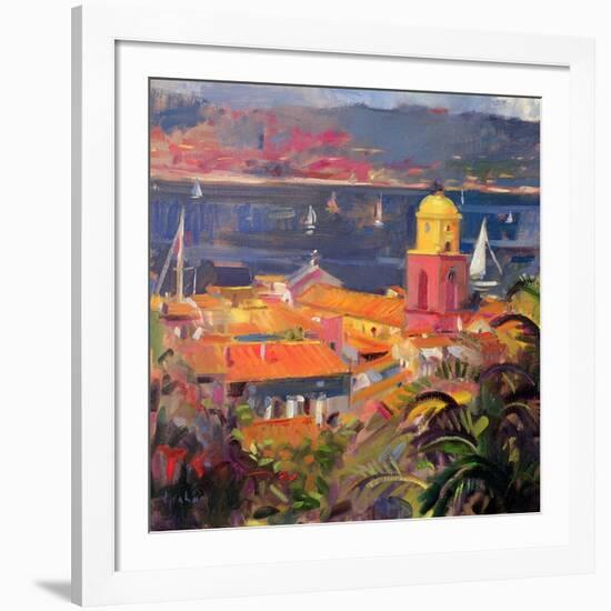 St Tropez Sailing, 2002-Peter Graham-Framed Giclee Print