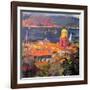 St Tropez Sailing, 2002-Peter Graham-Framed Giclee Print