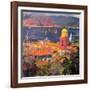 St Tropez Sailing, 2002-Peter Graham-Framed Giclee Print