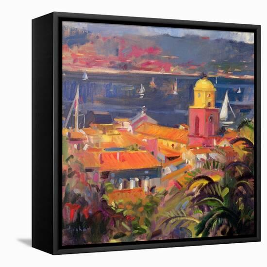 St Tropez Sailing, 2002-Peter Graham-Framed Stretched Canvas