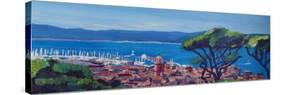 St Tropez Summer Sun Seaview in France-Markus Bleichner-Stretched Canvas