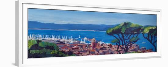 St Tropez Summer Sun Seaview in France-Markus Bleichner-Framed Premium Giclee Print