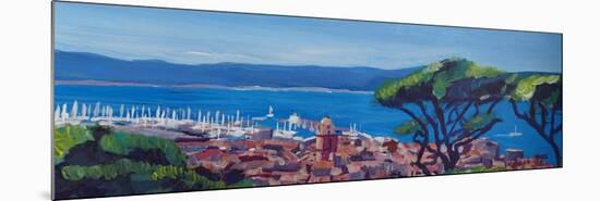 St Tropez Summer Sun Seaview in France-Markus Bleichner-Mounted Premium Giclee Print