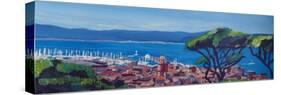 St Tropez Summer Sun Seaview in France-Markus Bleichner-Stretched Canvas