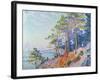 St. Tropez, the Custom's Path, 1905-Paul Signac-Framed Giclee Print