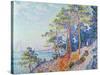 St. Tropez, the Custom's Path, 1905-Paul Signac-Stretched Canvas