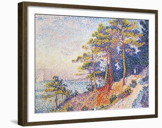 St Tropez, the Custom's Path, 1905-Paul Theodor van Brussel-Framed Giclee Print