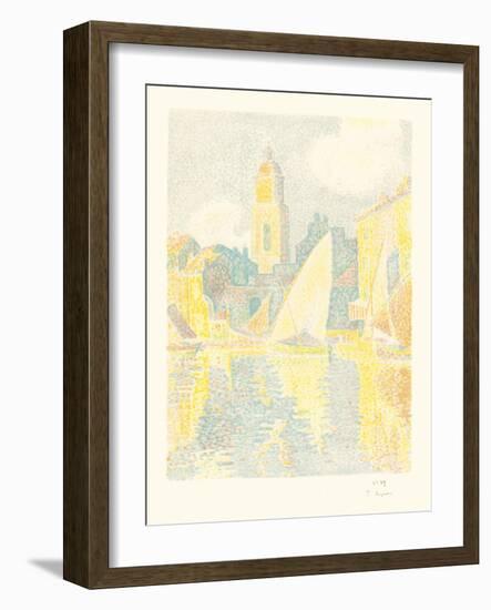 St. Tropez The Port-Paul Signac-Framed Giclee Print