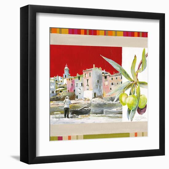 St Tropez-Lizie-Framed Art Print