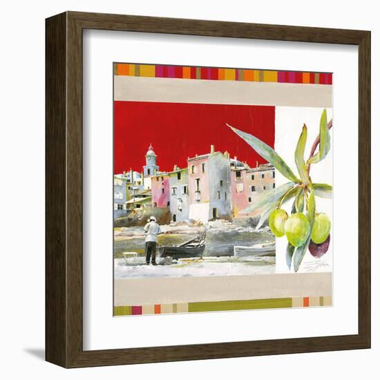 St Tropez-Lizie-Framed Art Print