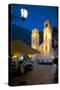 St. Tryphon Cathedral at Night, Old Town, UNESCO World Heritage Site, Kotor, Montenegro, Europe-Frank Fell-Stretched Canvas