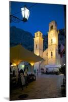 St. Tryphon Cathedral at Night, Old Town, UNESCO World Heritage Site, Kotor, Montenegro, Europe-Frank Fell-Mounted Photographic Print