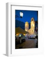 St. Tryphon Cathedral at Night, Old Town, UNESCO World Heritage Site, Kotor, Montenegro, Europe-Frank Fell-Framed Photographic Print