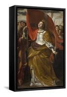 St Ursula and the Virgins, 1622-1623-Giovanni Lanfranco-Framed Stretched Canvas