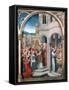 St Ursula Shrine, Arrival in Rome, 1489-Hans Memling-Framed Stretched Canvas