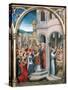 St Ursula Shrine, Arrival in Rome, 1489-Hans Memling-Stretched Canvas