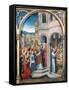 St Ursula Shrine, Arrival in Rome, 1489-Hans Memling-Framed Stretched Canvas
