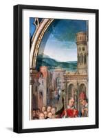 'St Ursula Shrine, Arrival in Rome', Detail, 1489. Artist: Hans Memling-Hans Memling-Framed Giclee Print