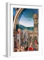 'St Ursula Shrine, Arrival in Rome', Detail, 1489. Artist: Hans Memling-Hans Memling-Framed Giclee Print