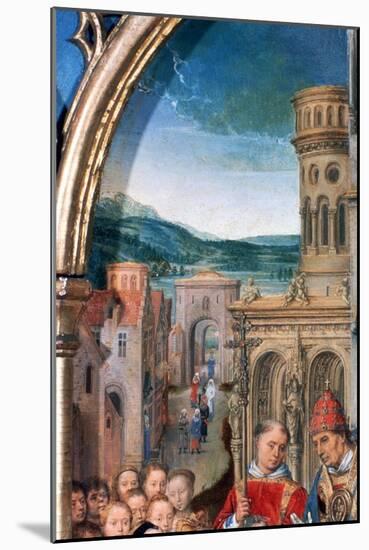 'St Ursula Shrine, Arrival in Rome', Detail, 1489. Artist: Hans Memling-Hans Memling-Mounted Giclee Print