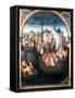 'St Ursula Shrine, Departure from Basle', 1489. Artist: Hans Memling-Hans Memling-Framed Stretched Canvas