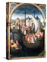 'St Ursula Shrine, Departure from Basle', 1489. Artist: Hans Memling-Hans Memling-Stretched Canvas