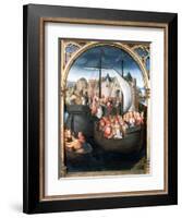 'St Ursula Shrine, Departure from Basle', 1489. Artist: Hans Memling-Hans Memling-Framed Giclee Print