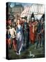 St Ursula Shrine, Martyrdom at Cologne, 1489-Hans Memling-Stretched Canvas