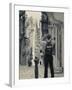 St. Ursula Street and Visitor, Triq Sant-Orsla, Valletta, Malta-Walter Bibikow-Framed Photographic Print