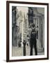 St. Ursula Street and Visitor, Triq Sant-Orsla, Valletta, Malta-Walter Bibikow-Framed Photographic Print