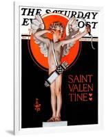 "St. Valentine, 1924," Saturday Evening Post Cover, February 16, 1924-Joseph Christian Leyendecker-Framed Giclee Print