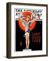 "St. Valentine, 1924," Saturday Evening Post Cover, February 16, 1924-Joseph Christian Leyendecker-Framed Giclee Print