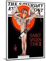 "St. Valentine, 1924," Saturday Evening Post Cover, February 16, 1924-Joseph Christian Leyendecker-Mounted Giclee Print