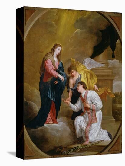 St Valentine Kneeling in Supplication-David III Teniers-Stretched Canvas