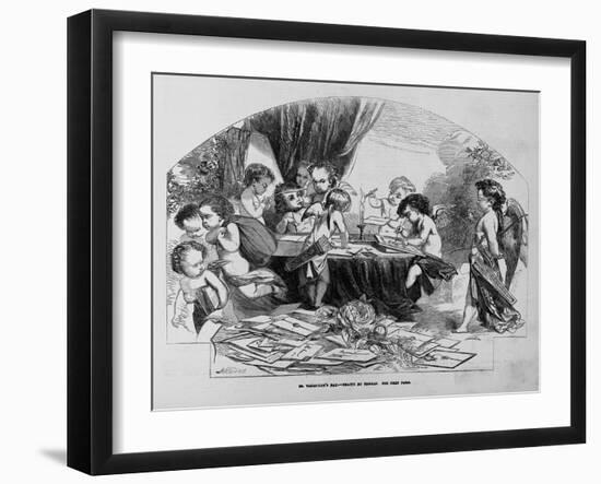 St. Valentine's Day. (Drawing)-null-Framed Giclee Print