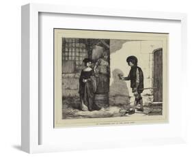 St Valentine's Day in the Olden Time-Sir James Dromgole Linton-Framed Giclee Print