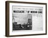 St. Valentine's Day Massacre, Front Page of the Chicago Daily News, 14th February 1929-null-Framed Giclee Print