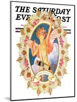 "St. Valentine," Saturday Evening Post Cover, February 15, 1936-Joseph Christian Leyendecker-Mounted Giclee Print