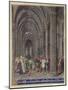 St. Veran Exorcising the Possessed in the North Aisle of the Cathedral of Notre-Dame De Paris-Jean Fouquet-Mounted Giclee Print