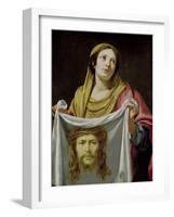 St. Veronica Holding the Holy Shroud-Simon Vouet-Framed Giclee Print