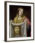 St. Veronica Holding the Holy Shroud-Simon Vouet-Framed Giclee Print