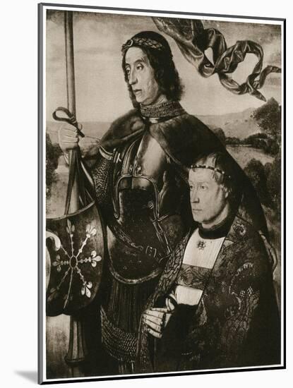 St Victor and a Donor-Hugo van der Goes-Mounted Giclee Print